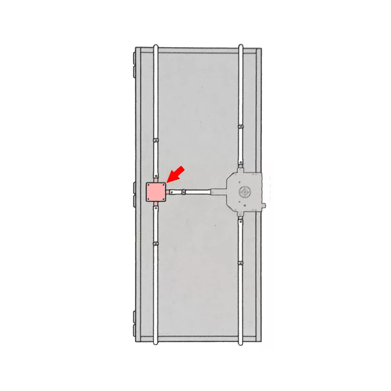 Diverter for Mottura 540/550 lock