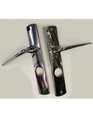 Double lever handle on FICHET plate for 26 mm mortise lock