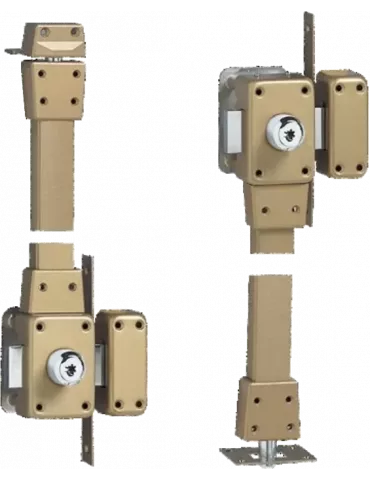Set of locks with 4 ISEO Cavith locking points