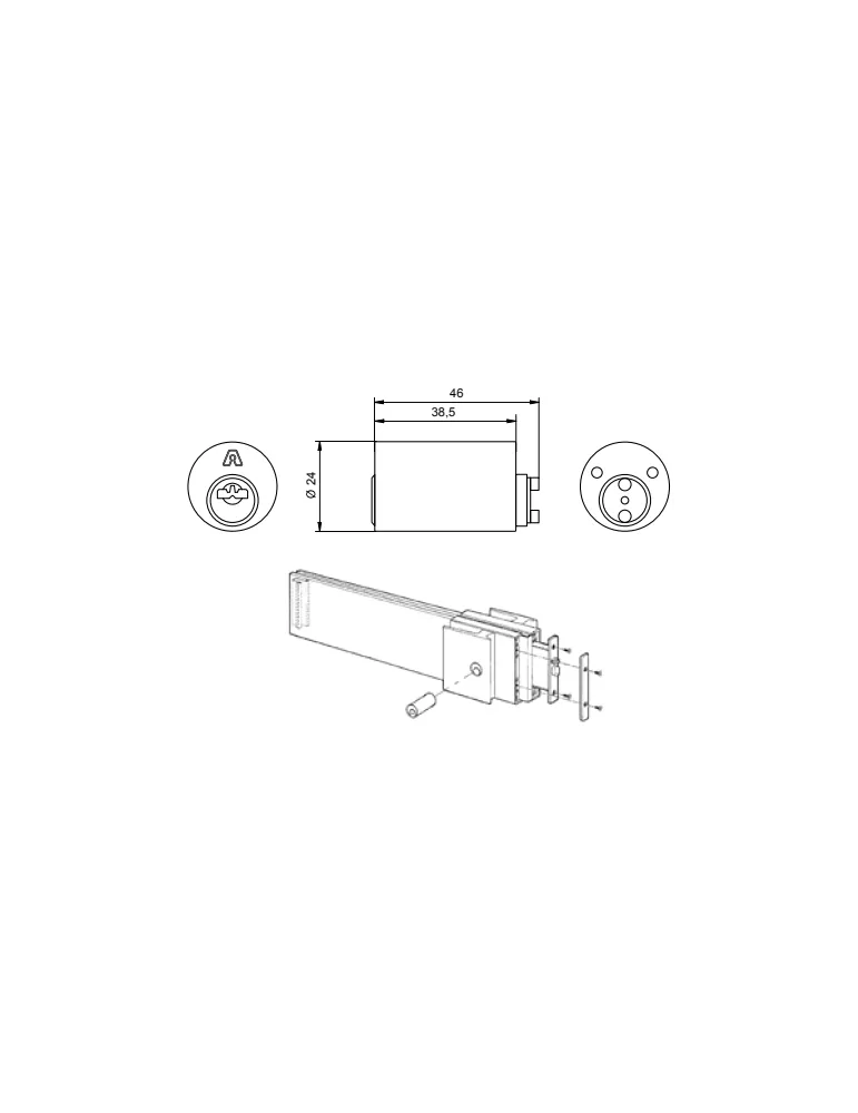 Cylindre ANKER Magnet 3800 pour bandeau GUIDOTTI