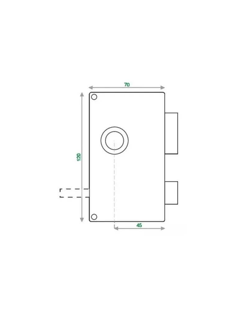 Serrure Héraclès verticale applique tirage MX4500 SR
