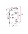 Serrure pour portail coulissant Thirard Modulox
