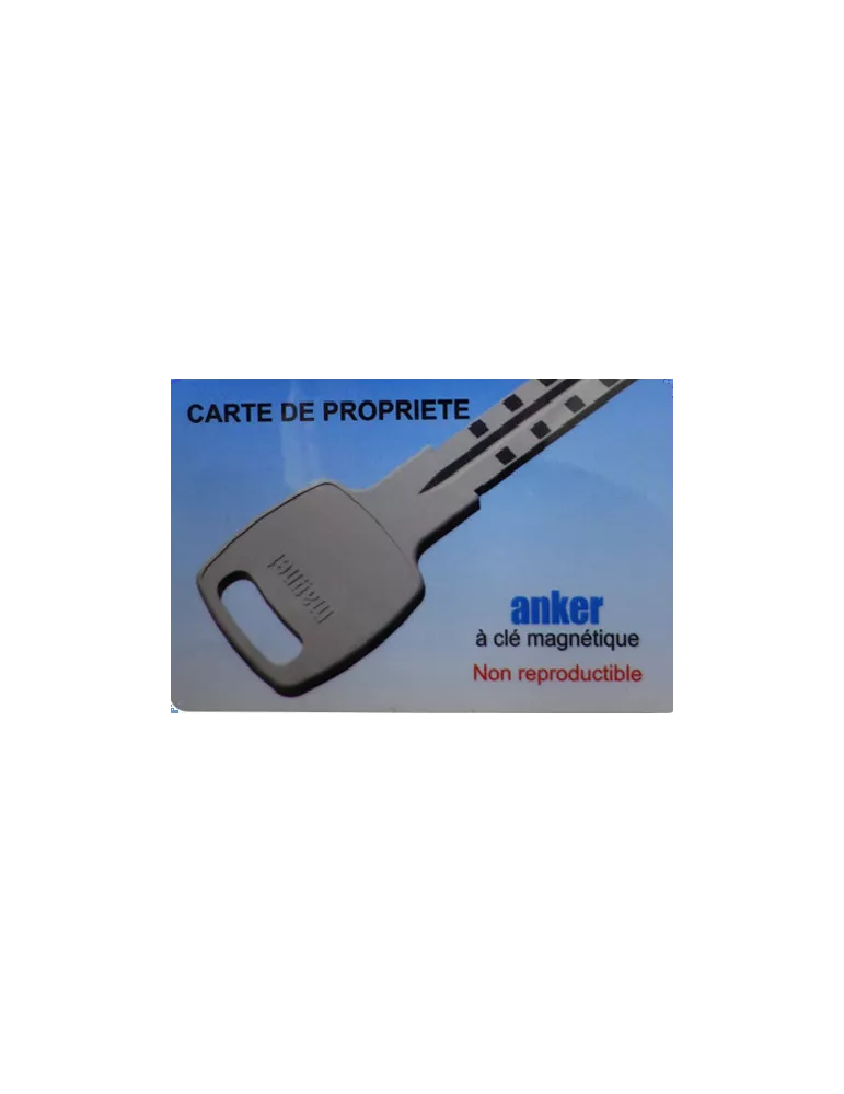 ANKER ownership card