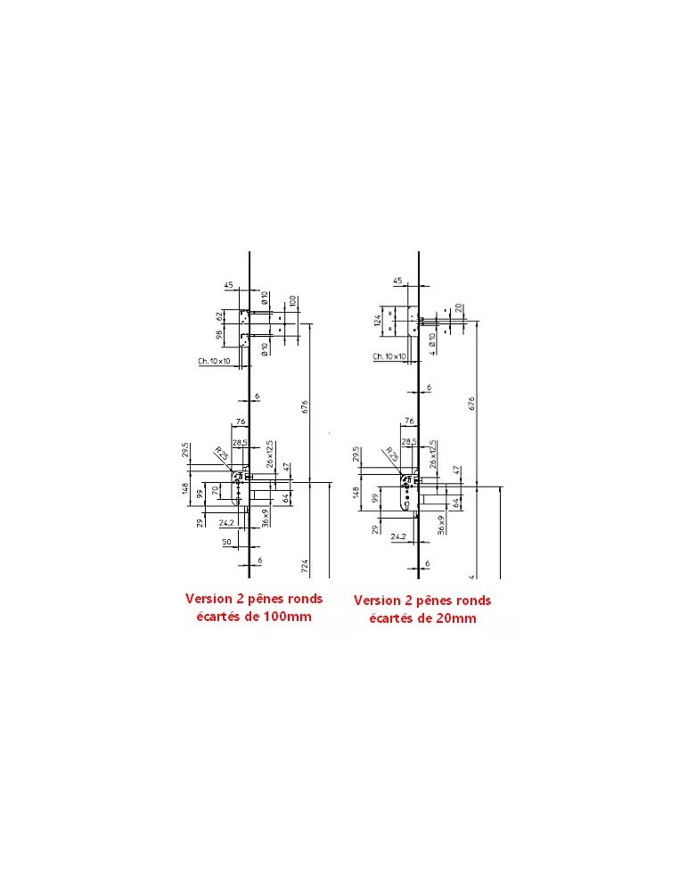 Serrure Bricard  8150 Standard