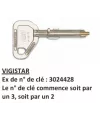 Double de clé Picard Vigistar