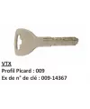 Double de clé Picard VTX