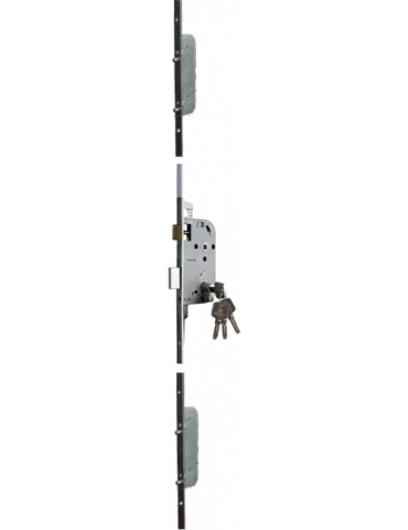 Bricard 8161 Evolution a2p1 3-point lock with round bolts, 2040 x 18 mm