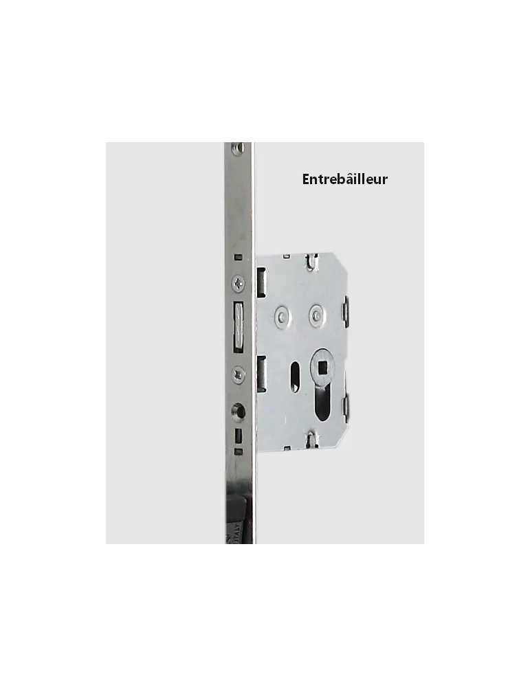 Serrure 3 points Bricard 8161 Evolution a2p1 à pênes ronds, 2040 x 18 mm