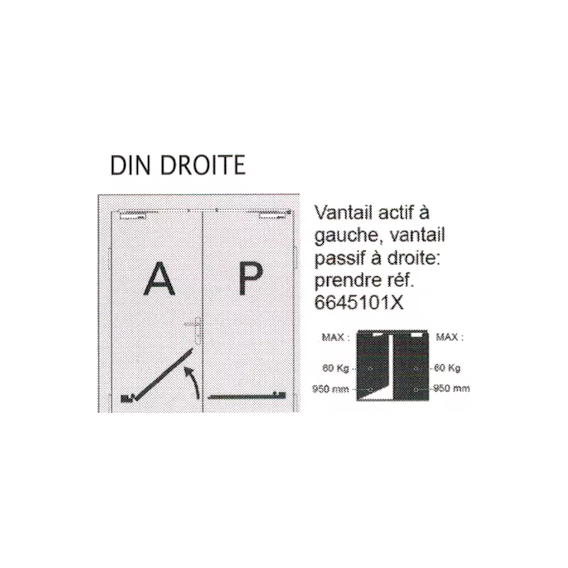 Pack Bricard Série 6000 poussant