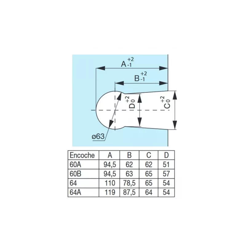 Stremler Lagune 4307 pull knob lock
