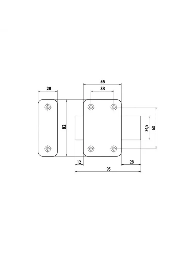 Vachette RXP lock with knob