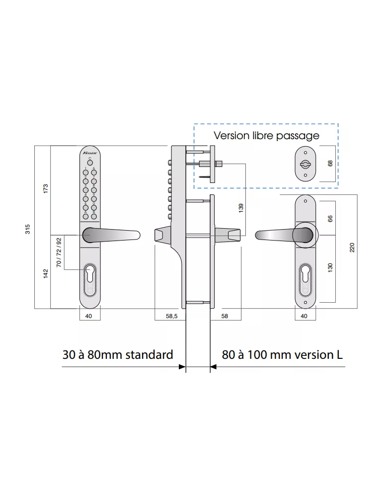 Keylex Profile code handle from LOKOD