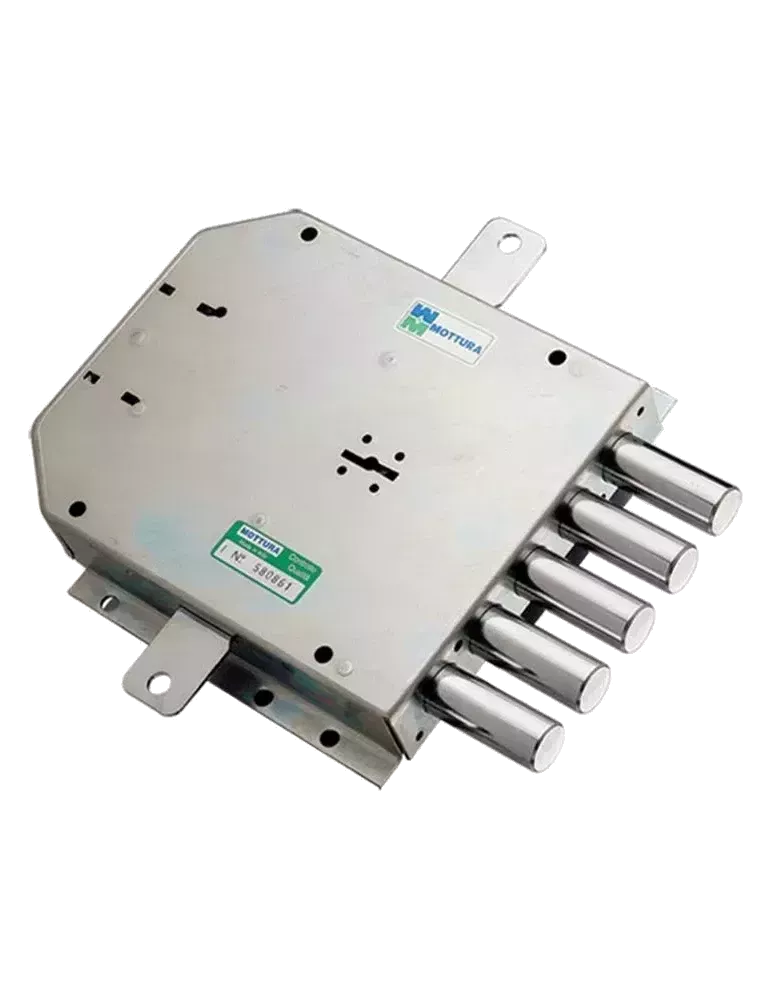 hree-point Mottura 50.555 lock – Reversible latchbolt Ø18 mm – Handle