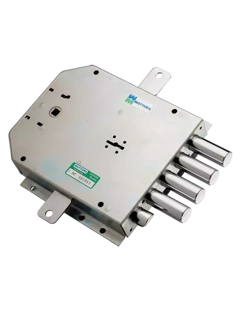 hree-point Mottura 50.555 lock – Reversible latchbolt Ø18 mm – Handle