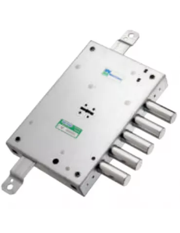 Lock 52.583 – 3-point surface lock without latchbolt, 63 mm backset, 8