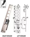 Incontro elettrico Mottura 94.077/28 – 12V AC – Finitura nichelata