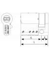 TESA TK100 half cylinder | High security | A2PRO