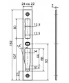 Serratura multipunto asse 26mm Bricard 5922