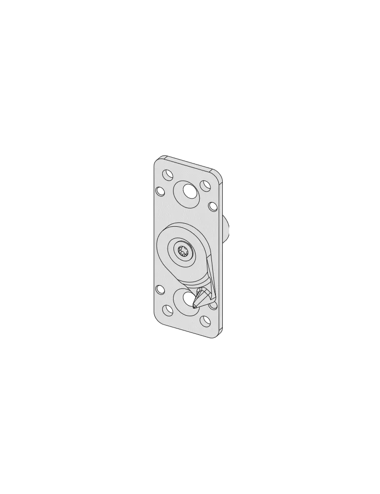 Adapter for handle for switching from Evolution to Revolution panic locks