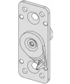 Adapter for handle for switching from Evolution to Revolution panic locks