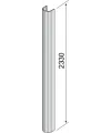 Cable extension kit for doors height greater than 2500 mm up to 3500 mm