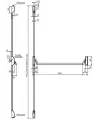 Serrure antipanique Vachette Cross-Bar 6800