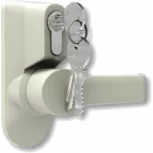 External handle for antipanic lock