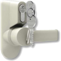 External handle for antipanic lock